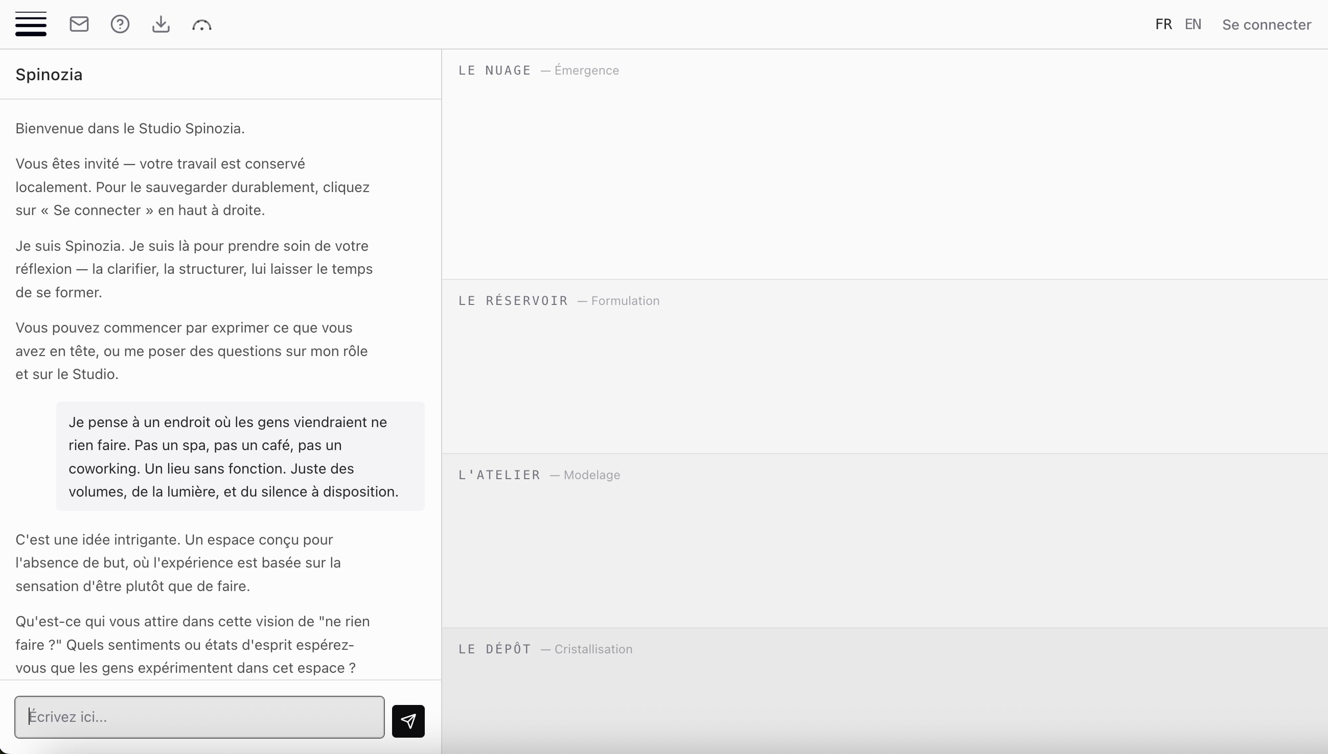 Conversation avec Spinozia